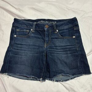 American Eagle Outfitters Women's Deep Indigo Jean Shorts